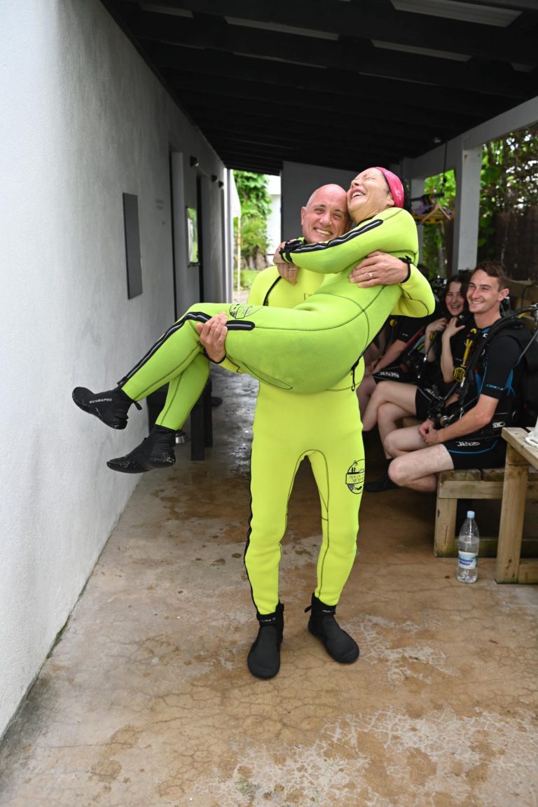 Anne and Petter, dive instructors